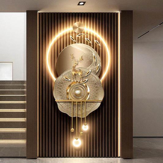 Light Luxury Nine Fish Room Decoration Interior Wall Light Wall Lamp Led Lights Living Room